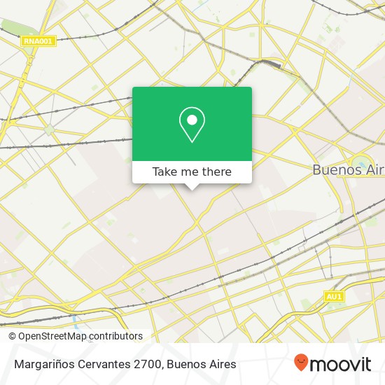 Margariños Cervantes 2700 map