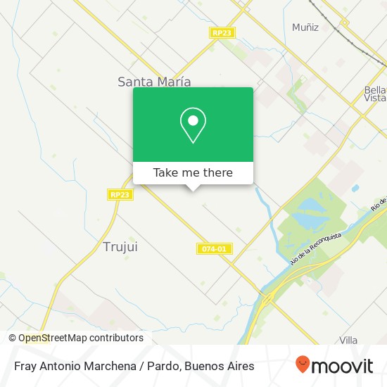 Fray Antonio Marchena / Pardo map