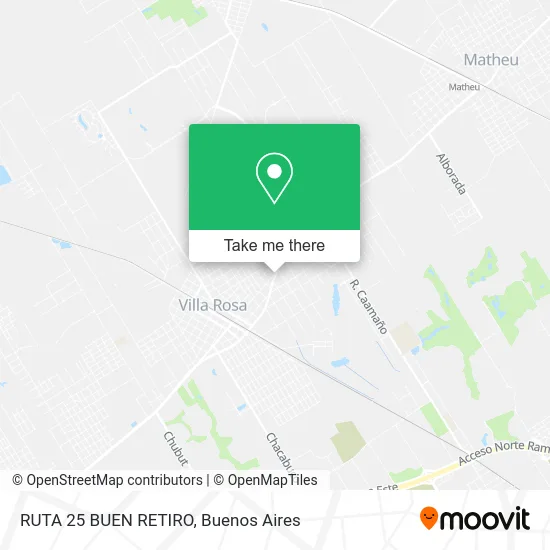 RUTA 25   BUEN RETIRO map