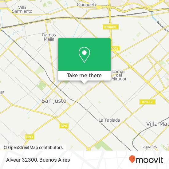 Mapa de Alvear  32300