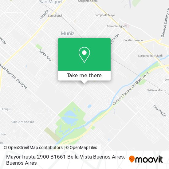 Mayor Irusta 2900  B1661 Bella Vista  Buenos Aires map