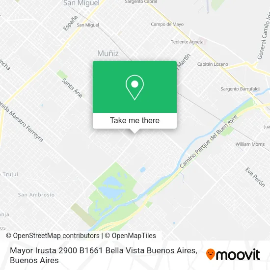 Mayor Irusta 2900  B1661 Bella Vista  Buenos Aires map
