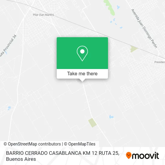 BARRIO CERRADO CASABLANCA   KM 12 RUTA 25 map