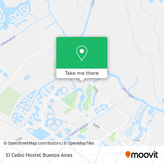 Mapa de El Ceibo Hostel