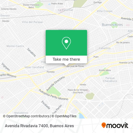 Avenida Rivadavia 7400 map