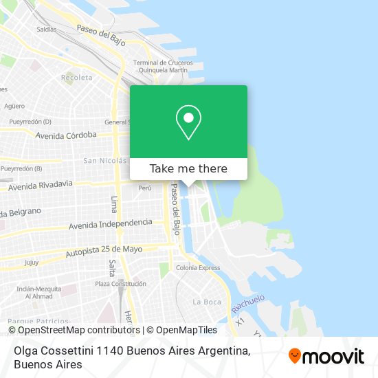 Olga Cossettini 1140  Buenos Aires  Argentina map