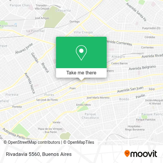 Rivadavia 5560 map