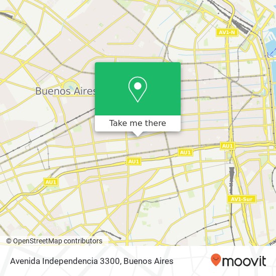 Mapa de Avenida Independencia 3300