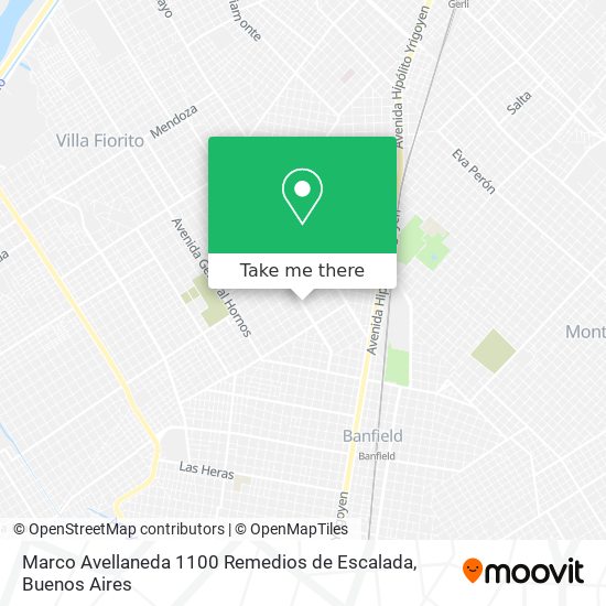 Mapa de Marco Avellaneda 1100  Remedios de Escalada