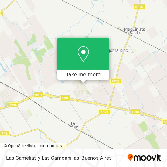 Las Camelias y Las Camoanillas map