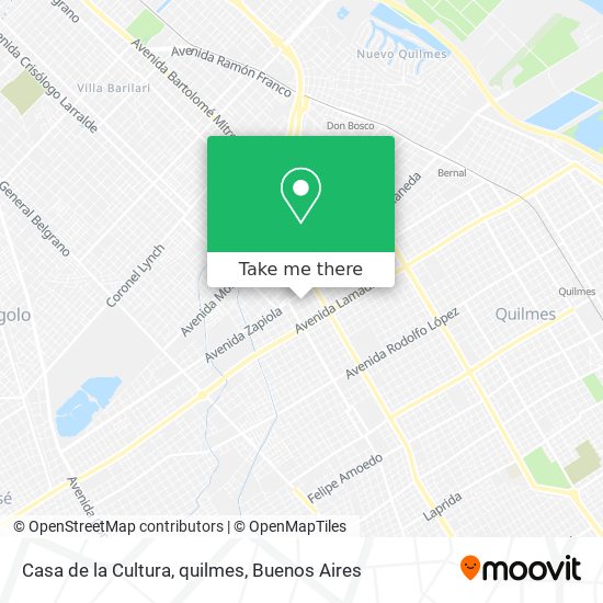 Mapa de Casa de la Cultura, quilmes