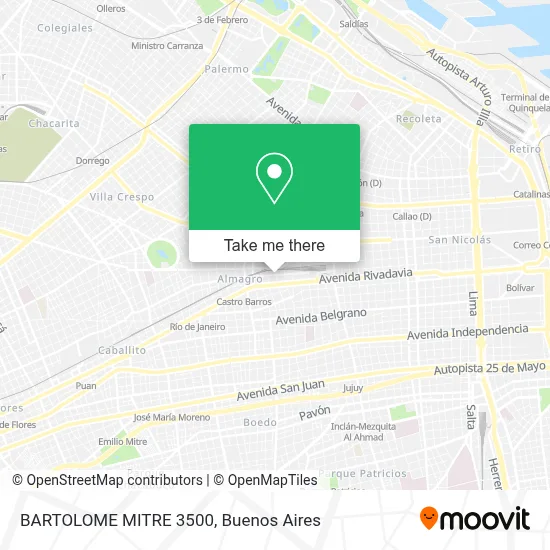 BARTOLOME MITRE 3500 map