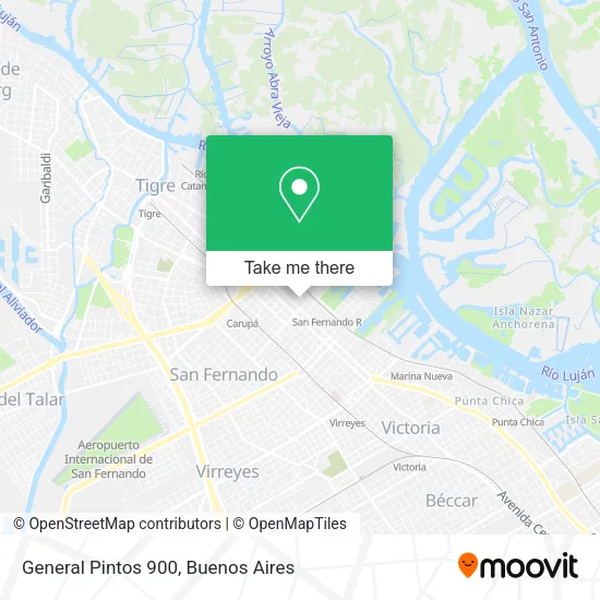 General Pintos 900 map