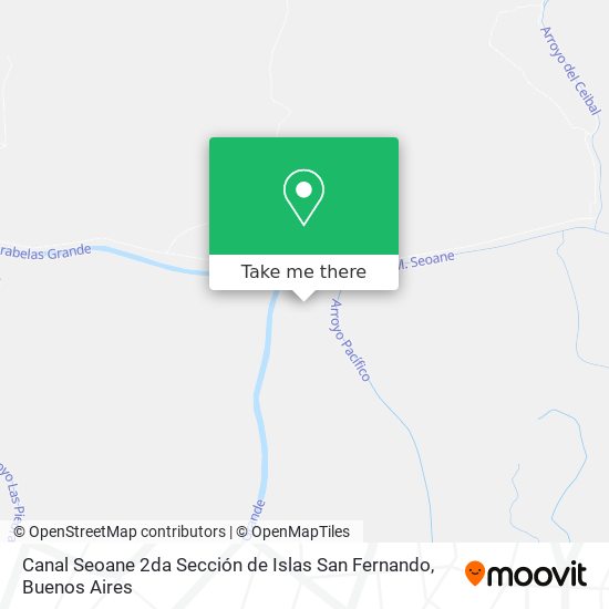 Mapa de Canal Seoane  2da Sección de Islas  San Fernando