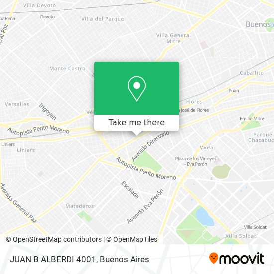 JUAN B ALBERDI 4001 map