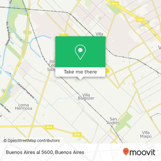 Buenos Aires al 5600 map