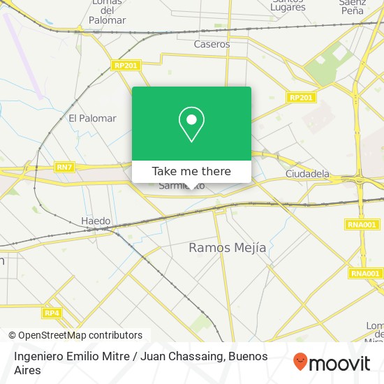 Ingeniero Emilio Mitre / Juan Chassaing map