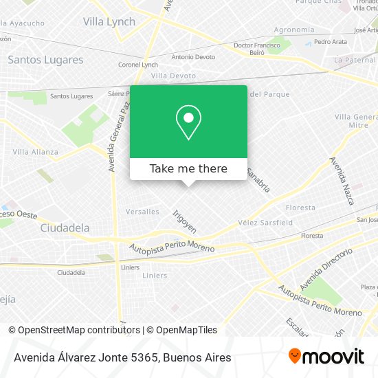 Avenida Álvarez Jonte 5365 map