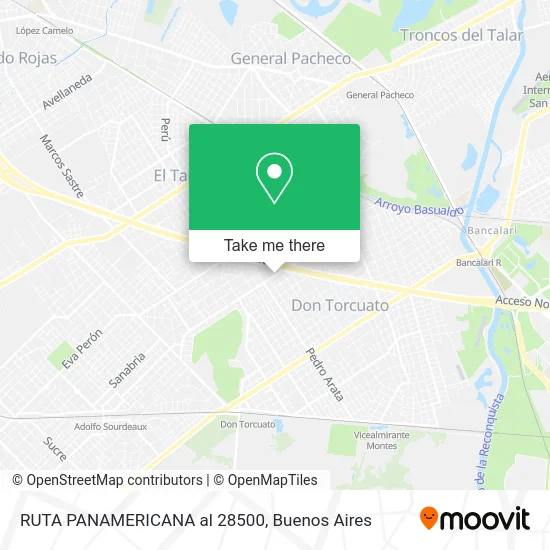 RUTA PANAMERICANA al 28500 map