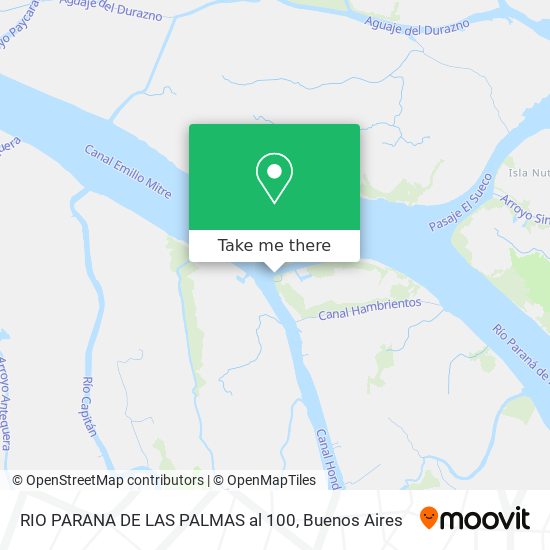 Mapa de RIO PARANA DE LAS PALMAS al 100