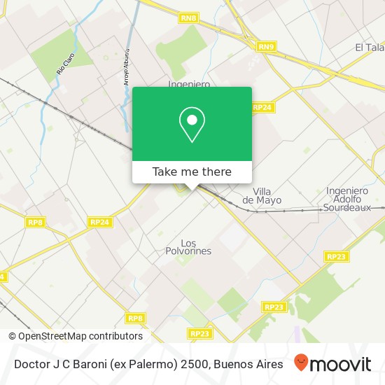 Doctor J C Baroni (ex Palermo) 2500 map
