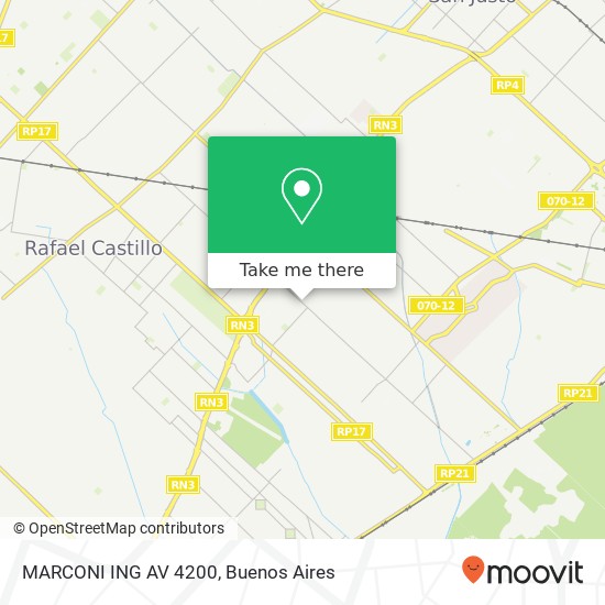 Mapa de MARCONI  ING AV 4200