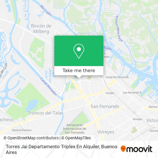 Torres Jai   Departamento Triplex En Alquiler map