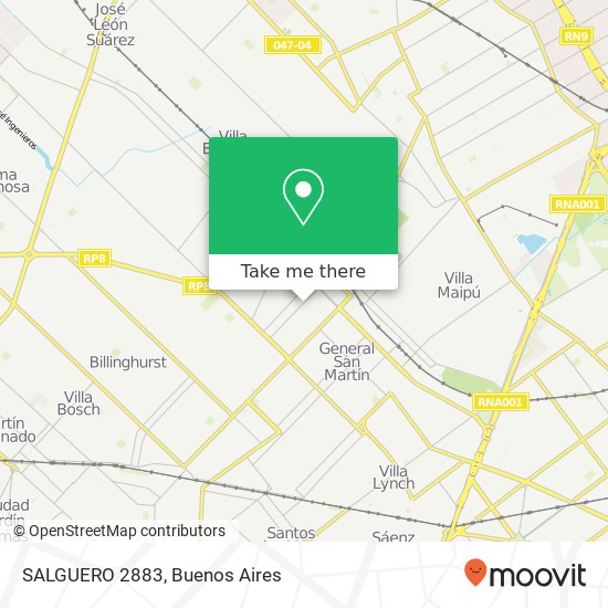 SALGUERO 2883 map
