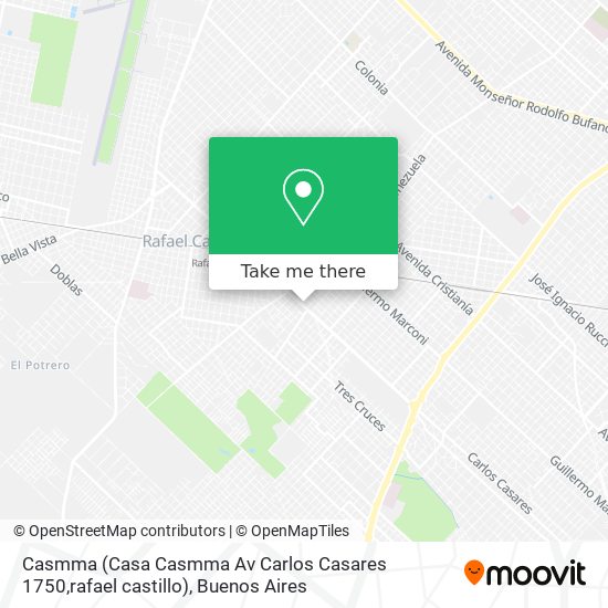 Casmma (Casa Casmma Av Carlos Casares 1750,rafael castillo) map