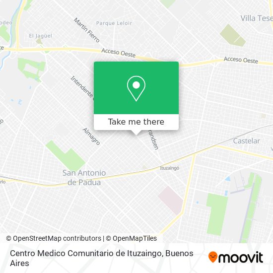 Centro Medico Comunitario de Ituzaingo map