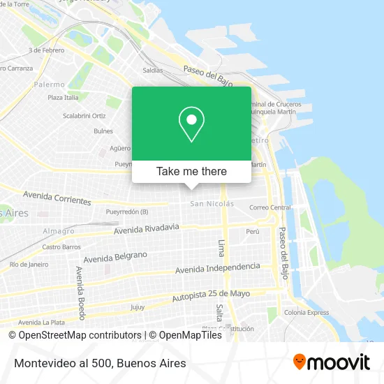 Mapa de Montevideo al 500