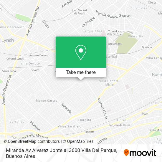 Miranda   Av  Alvarez Jonte al 3600   Villa Del Parque map