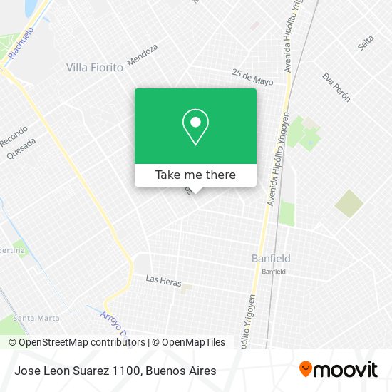 Jose Leon Suarez 1100 map