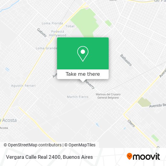 Mapa de Vergara Calle Real 2400