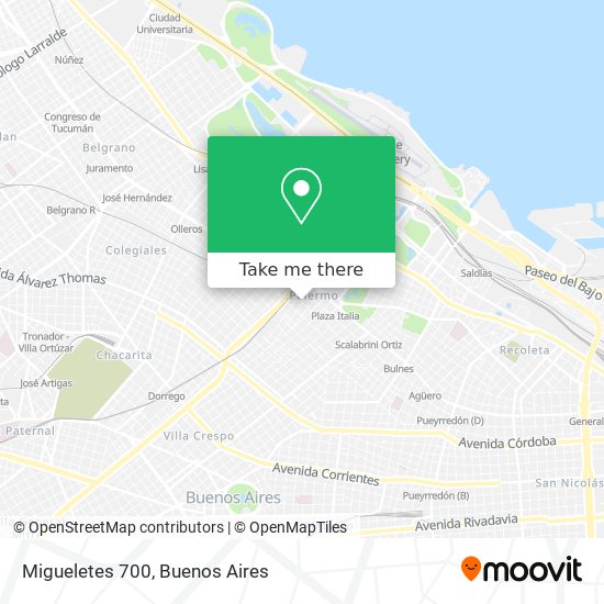 Mapa de Migueletes 700