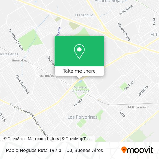 Pablo Nogues   Ruta 197 al 100 map