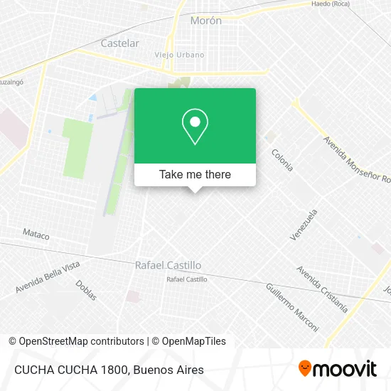 Mapa de CUCHA CUCHA 1800