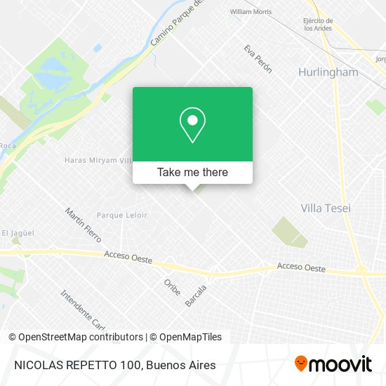 NICOLAS REPETTO 100 map