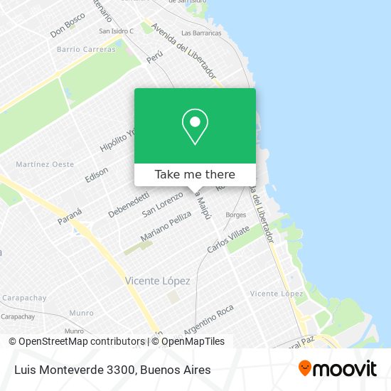 Luis Monteverde 3300 map