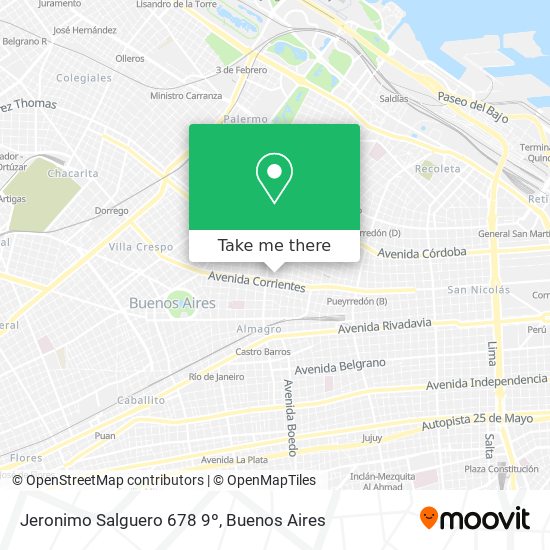 Jeronimo Salguero 678 9º map