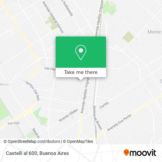 Mapa de Castelli al 600