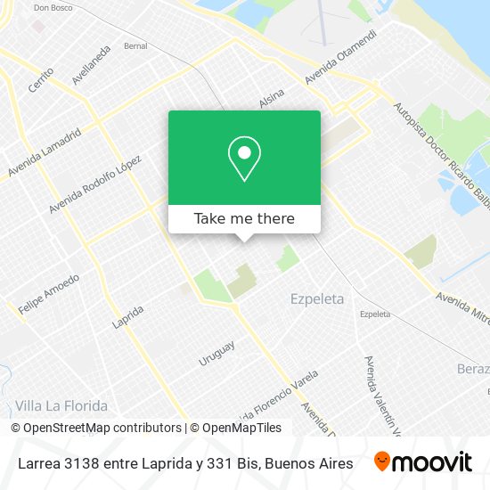 Larrea 3138 entre Laprida y 331 Bis map