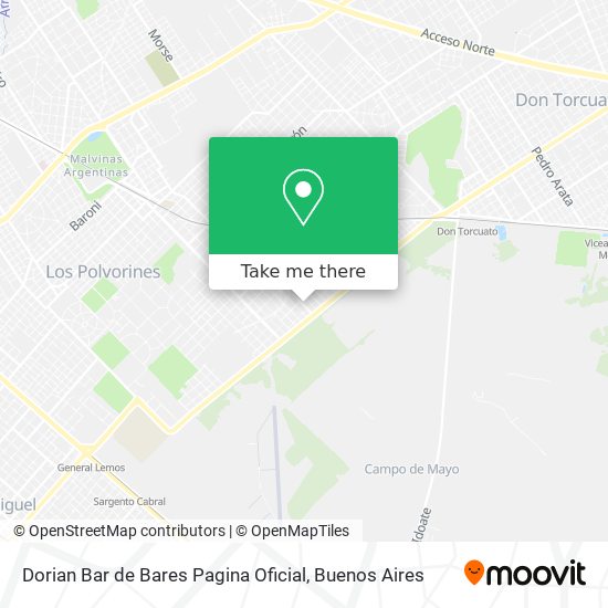 Dorian Bar de Bares Pagina Oficial map