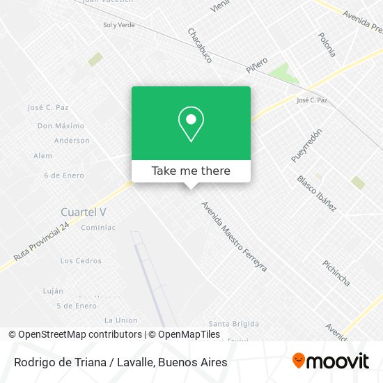 Rodrigo de Triana / Lavalle map