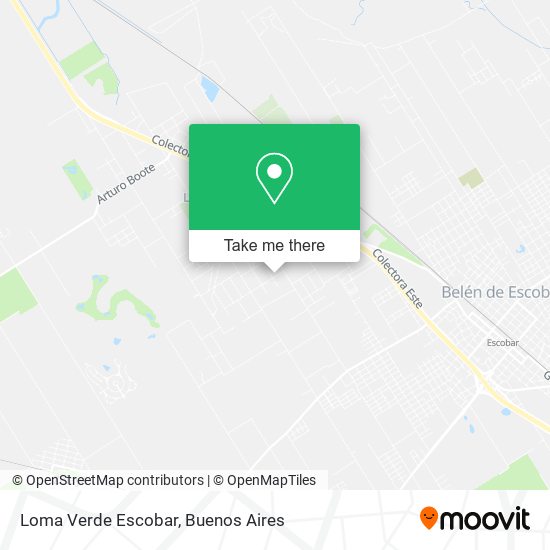 Loma Verde    Escobar map