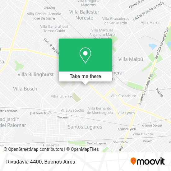 Rivadavia 4400 map