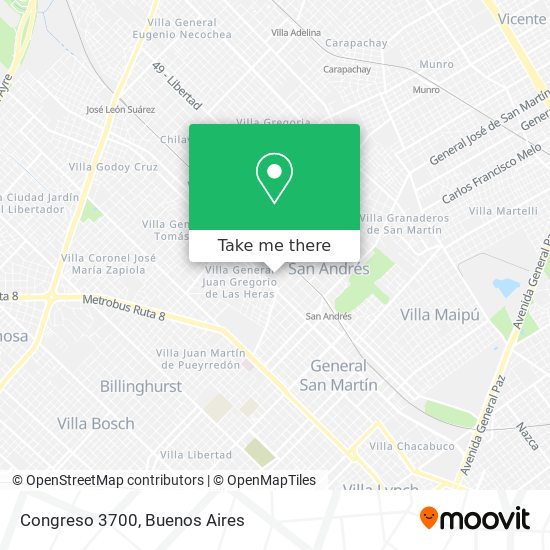 Congreso 3700 map