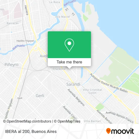 Mapa de IBERA al 200