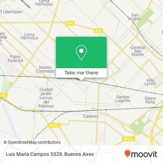 Luis Maria Campos 5328 map
