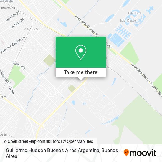 Guillermo Hudson  Buenos Aires  Argentina map